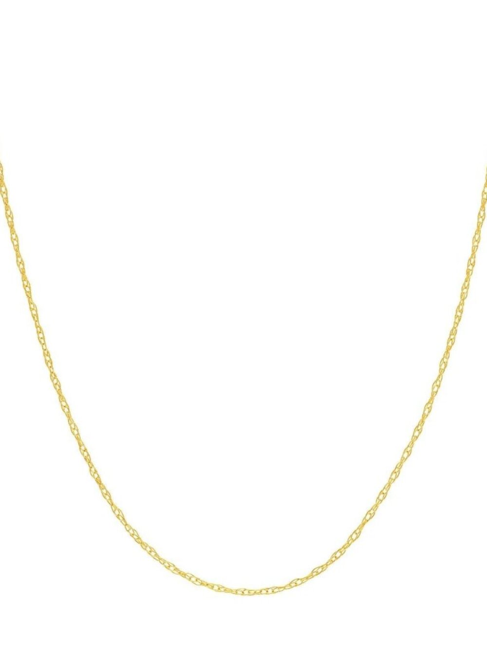 14K Gold Dainty Rope Chain – 18 Inches